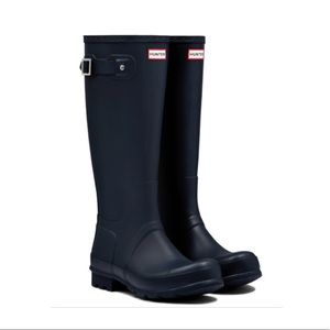 Navy Hunter Rain Boots